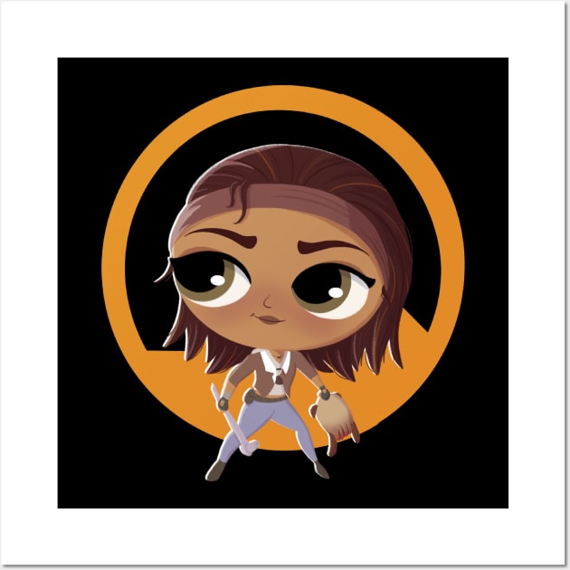 Half life Alyx chibi Wall Art by Krismilla 